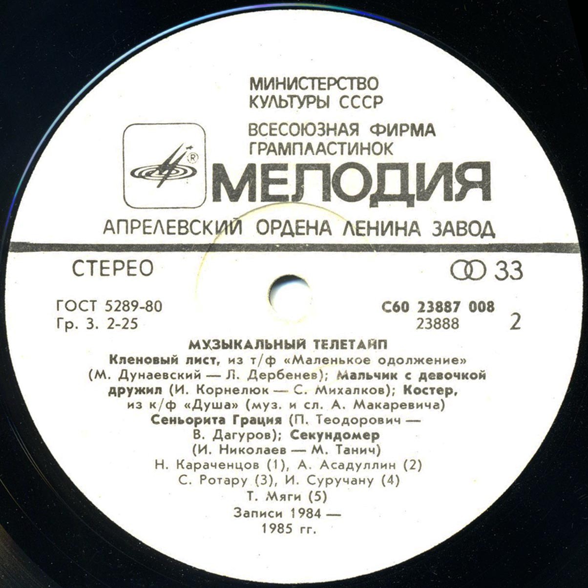 Музыкальный телетайп 1