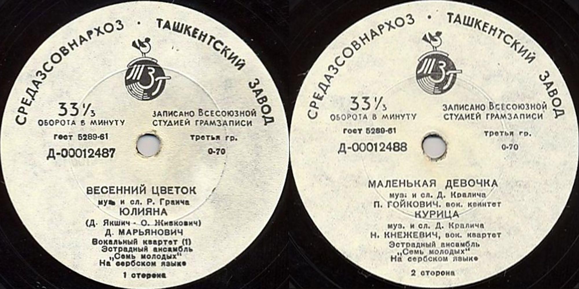 ЮГОСЛАВСКАЯ ЭСТРАДА (на сербохорватском яз.)