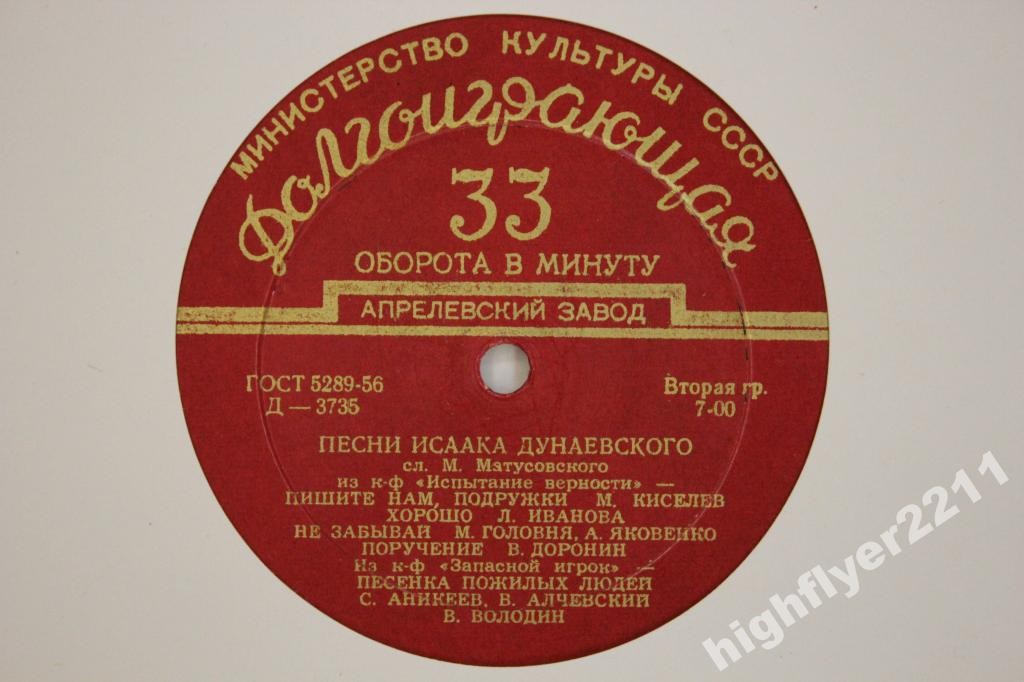 Песни Исаака Дунаевского