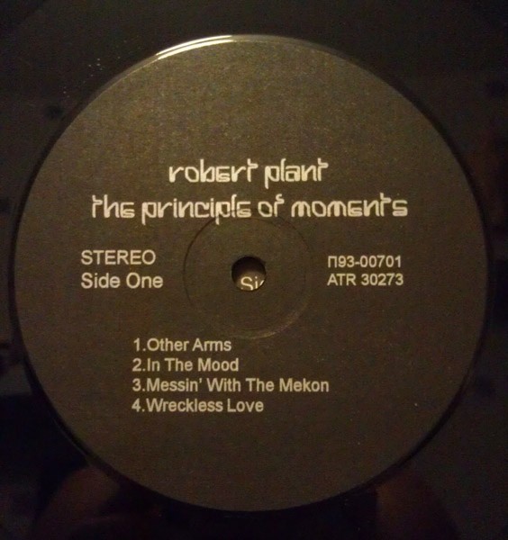 ROBERT PLANT. The Principle Of Moments