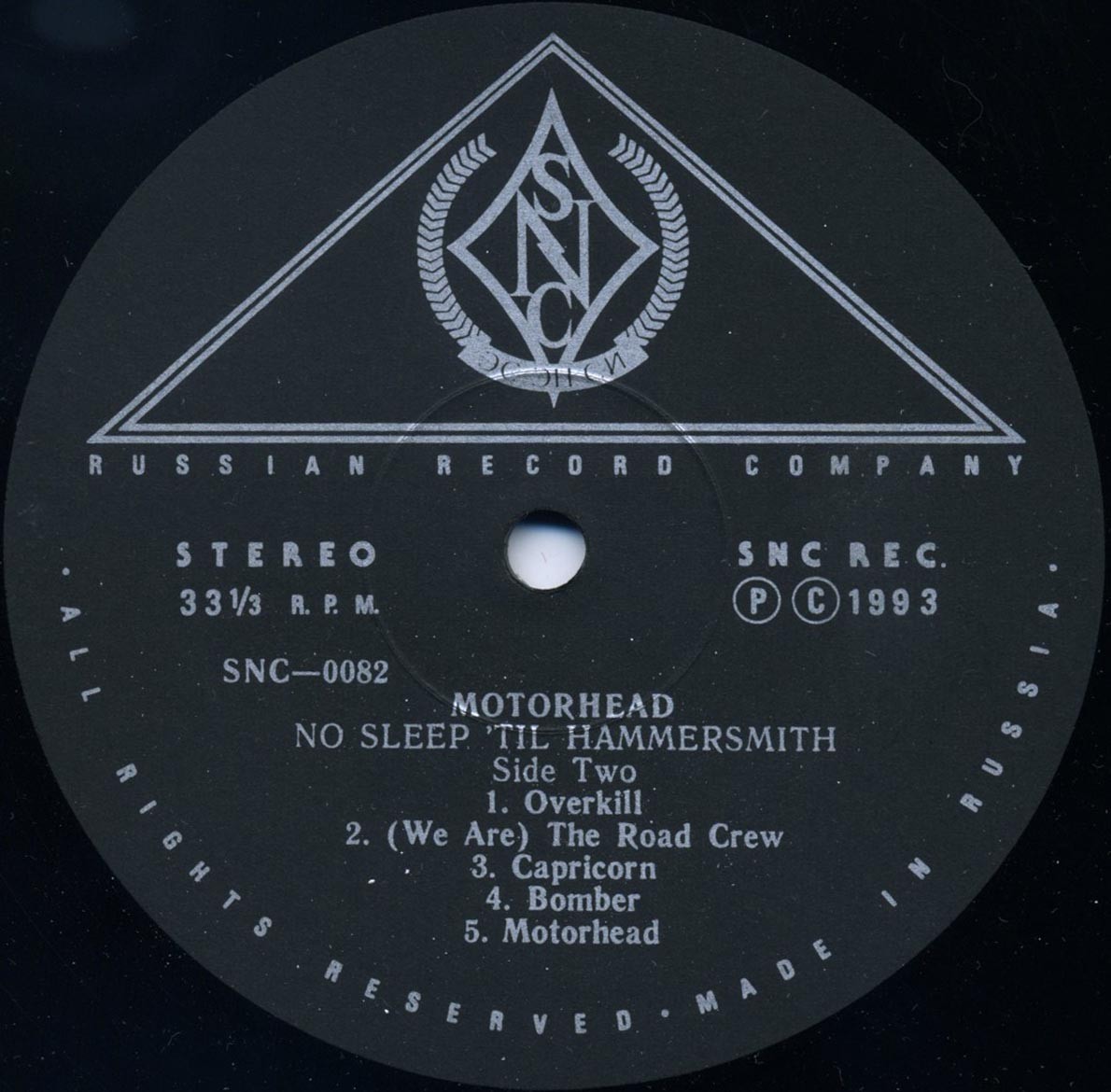 Motorhead. "No Sleep 'Til Hammersmith"
