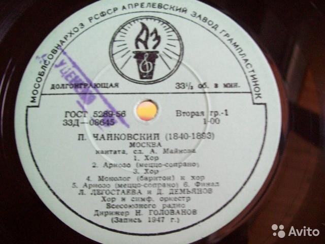 П. Чайковский: Кантаты "Москва", "К радости"