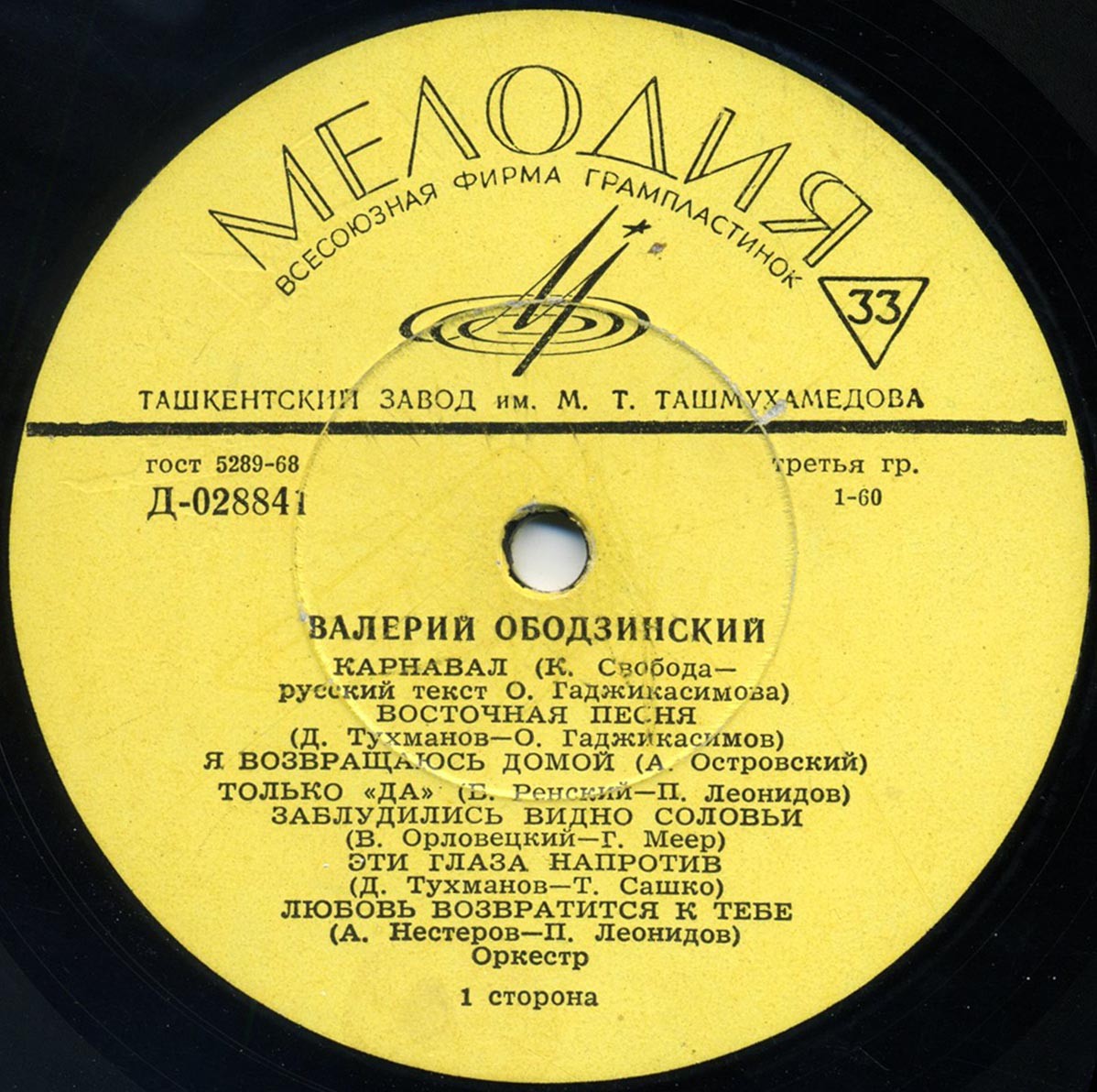 Валерий ОБОДЗИНСКИЙ