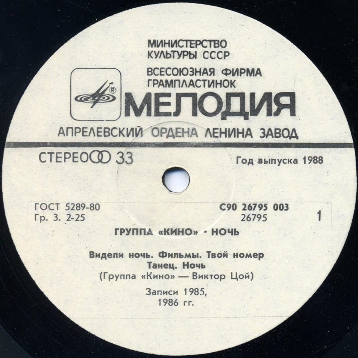 Группа "Кино" — Ночь