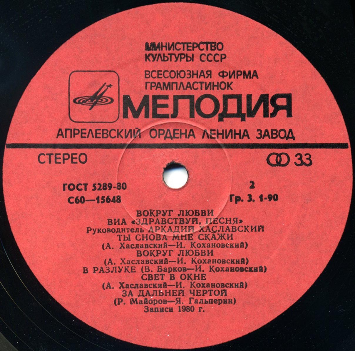 ВИА "Здравствуй, песня" - Вокруг любви