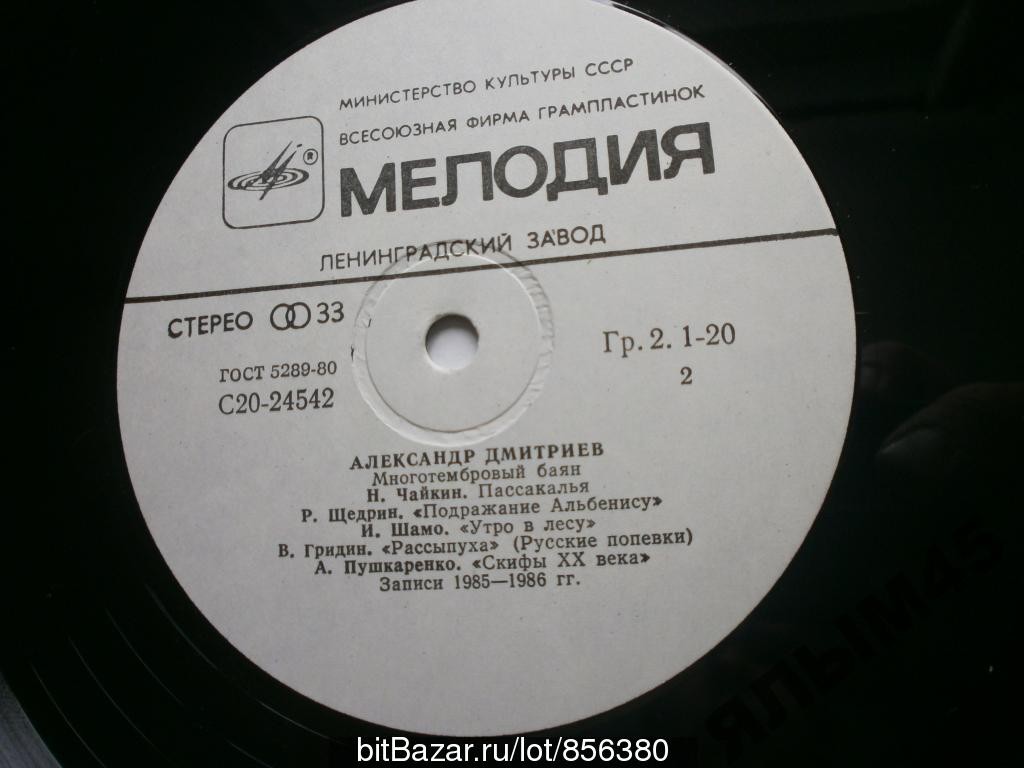 ДМИТРИЕВ Александр (многотембровый баян).