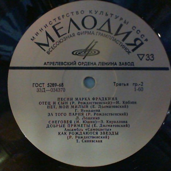Песни Марка Фрадкина