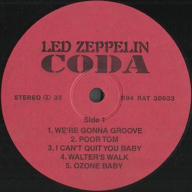 LED ZEPPELIN. Coda