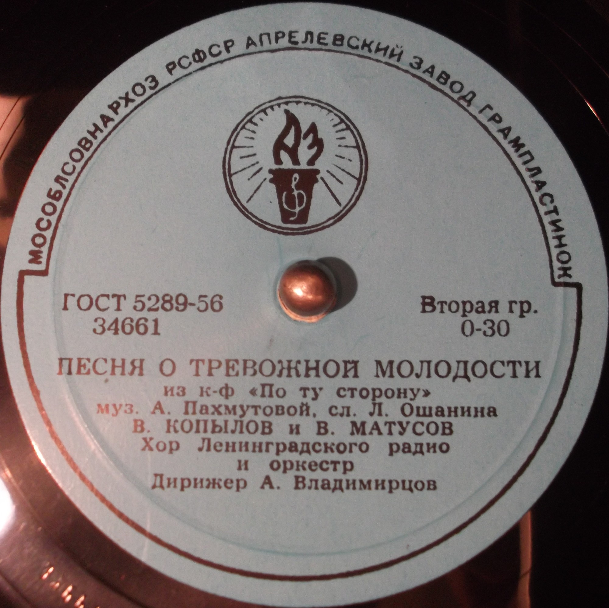 В. Копылов и В. Матусов - Песня о тревожной молодости / Огни дорожные горят