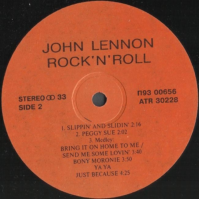 LENNON John "Rock'n'Roll"