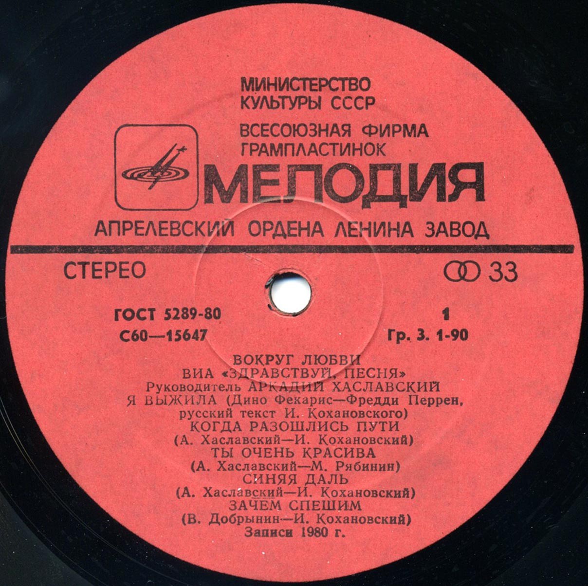 ВИА "Здравствуй, песня" - Вокруг любви