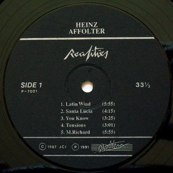 Heinz Affolter ‎— Realities