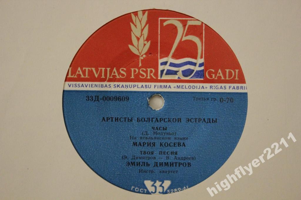 Артисты болгарской эстрады