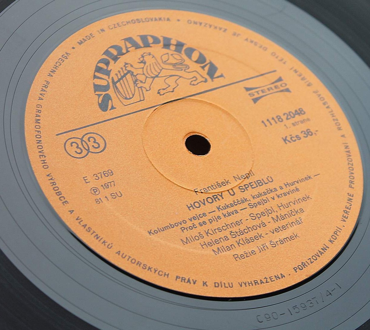 František Nepil ‎– Hovory U Spejblů  [по заказу чешской фирмы SUPRAPHON 1118 2048]