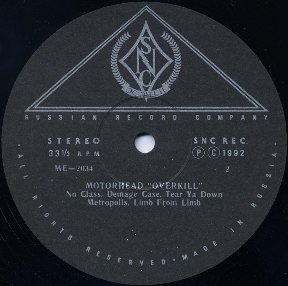 Motorhead. "Overkill"