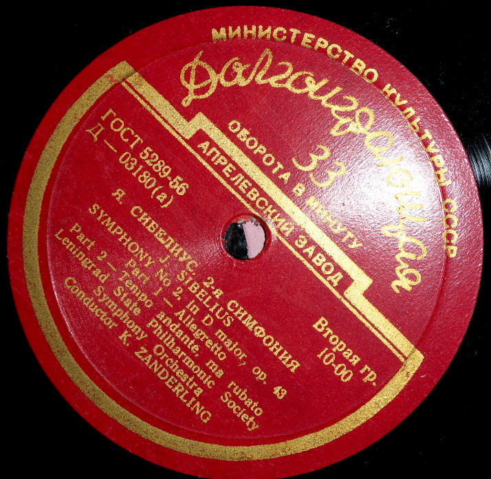 Я. СИБЕЛИУС Симфония № 2 (СО ЛГФ, К. Зандерлинг)