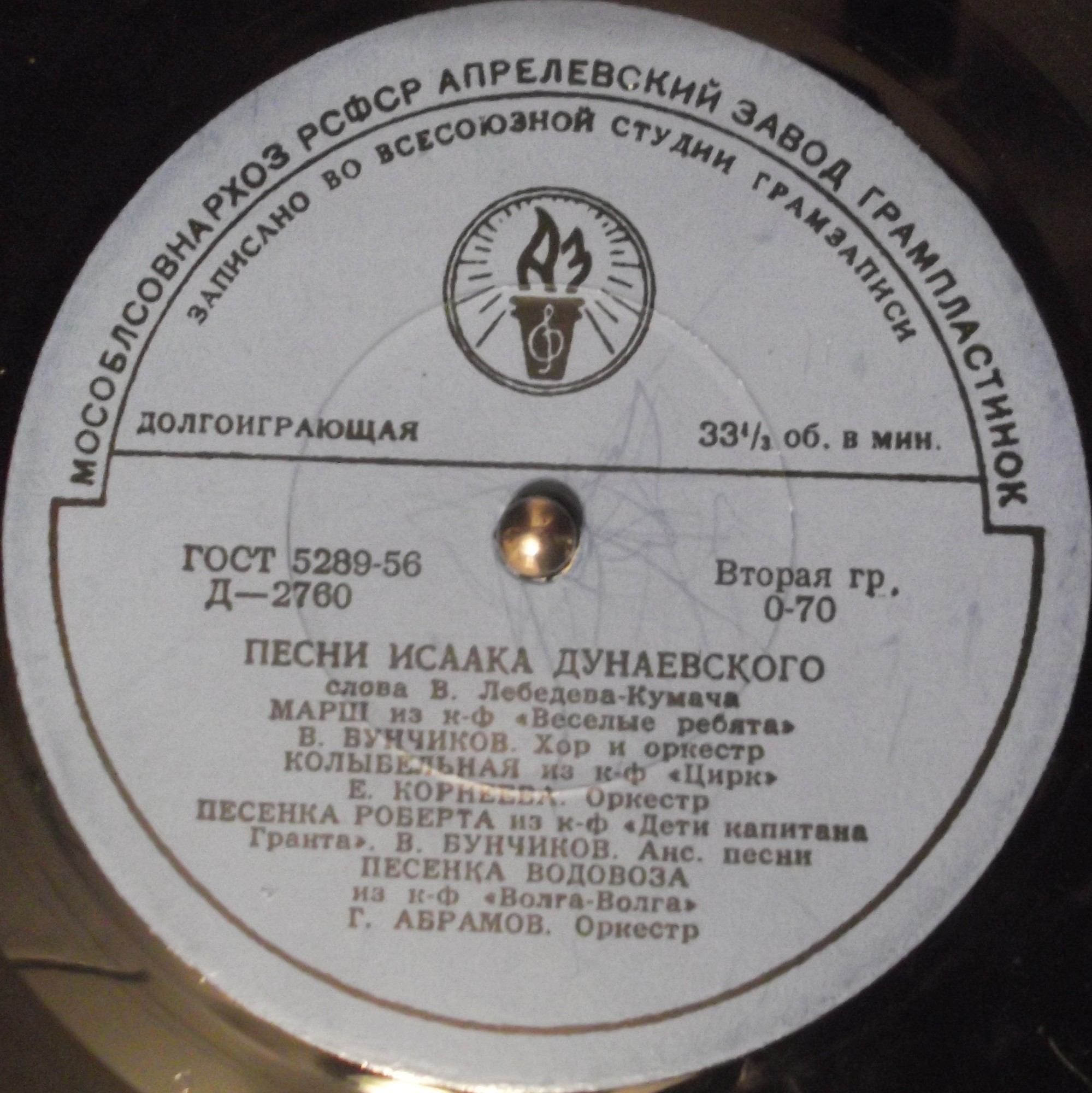 Песни И. Дунаевского