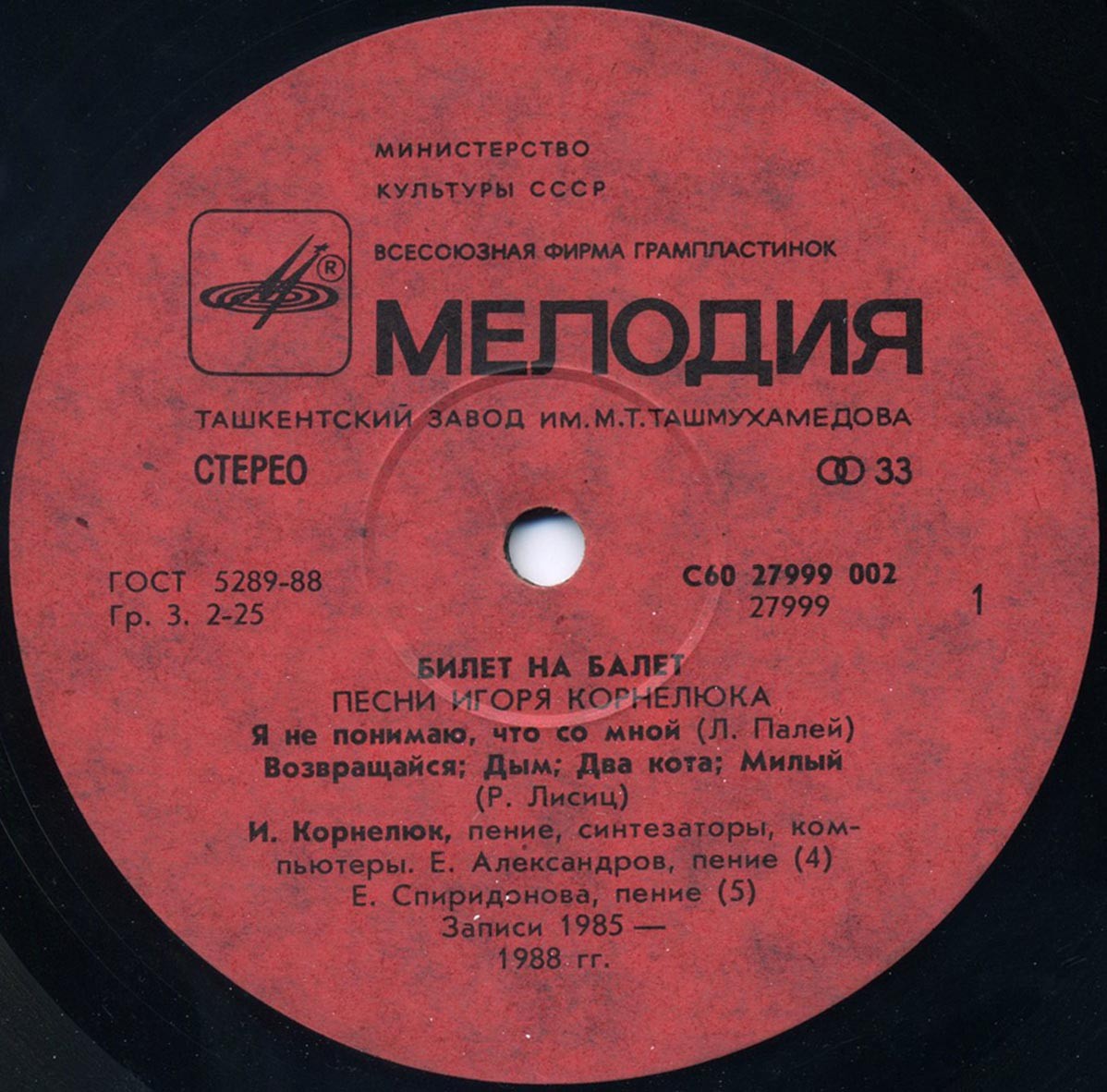 Игорь КОРНЕЛЮК. «Билет на балет»
