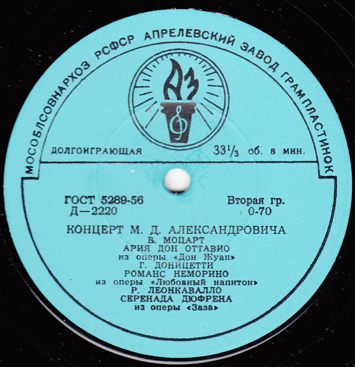 М. Александрович (тенор)