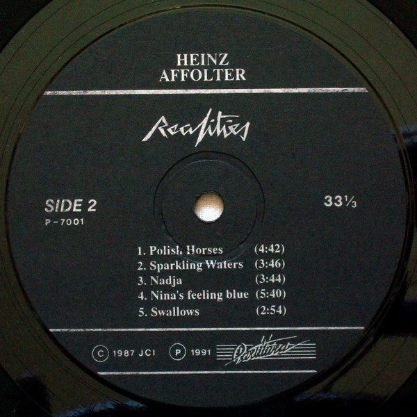 Heinz Affolter ‎— Realities