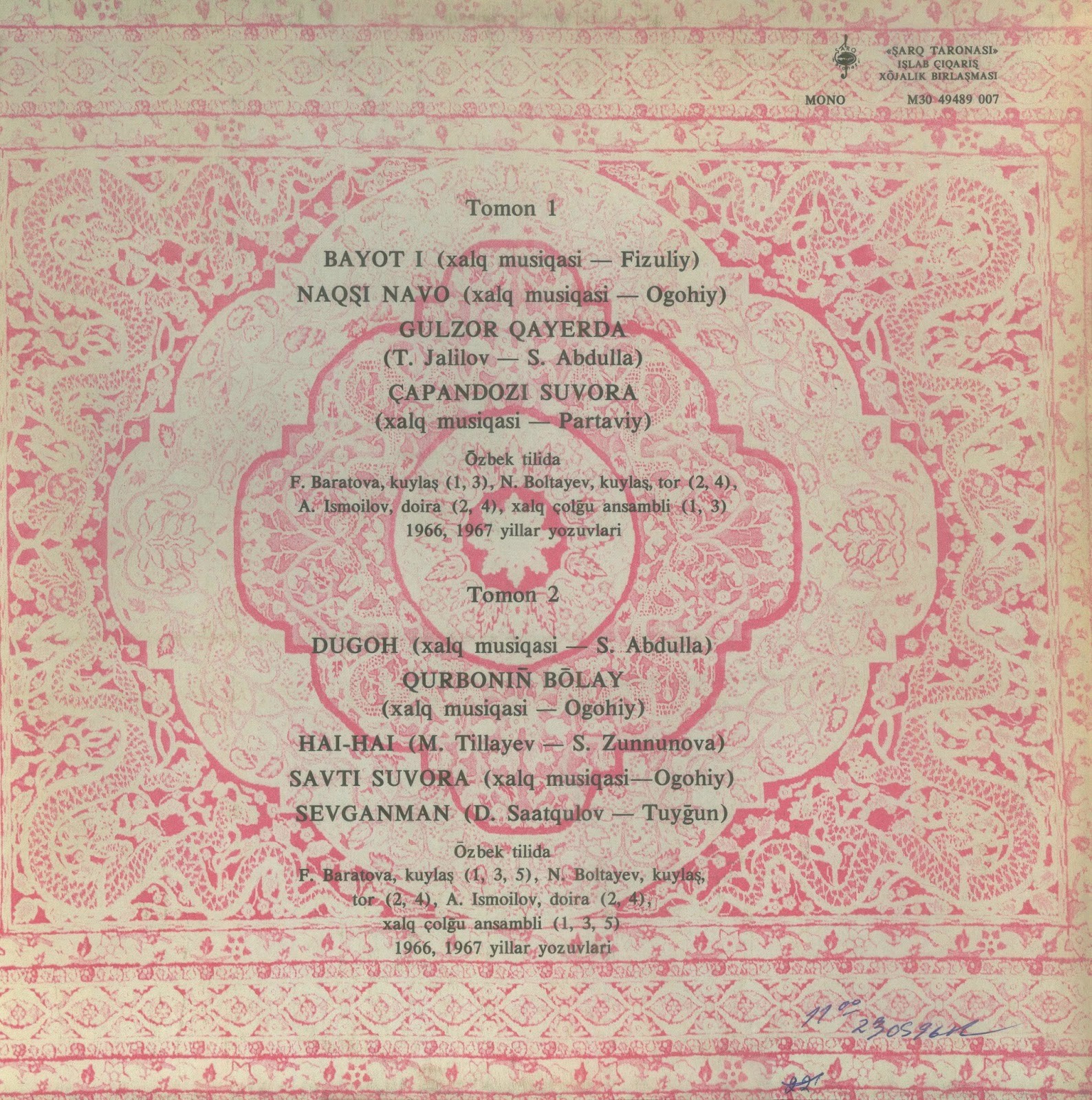 СТАРЕЙШИЕ МАСТЕРА ИСКУССТВ УЗБЕКИСТАНА (выпуск 32).