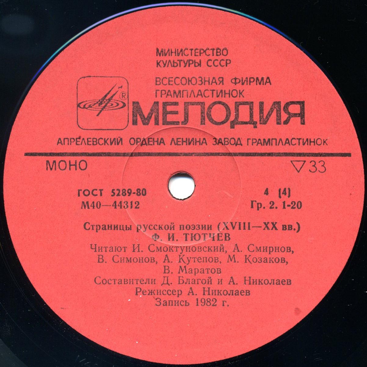 Страницы русской поэзии XVIII-XX вв. Ф.И.Тютчев