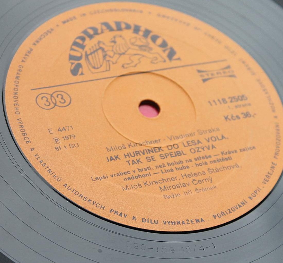 Miloš Kirschner, Vladimír Straka ‎– Jak Hurvínek Do Lesa Volá, Tak Se Spejbl Ozývá [по заказу чешской фирмы SUPRAPHON 1118 2505]