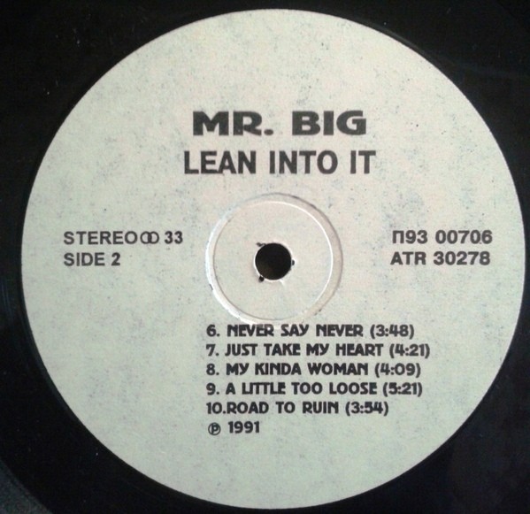 MR. BIG. Lean Into It