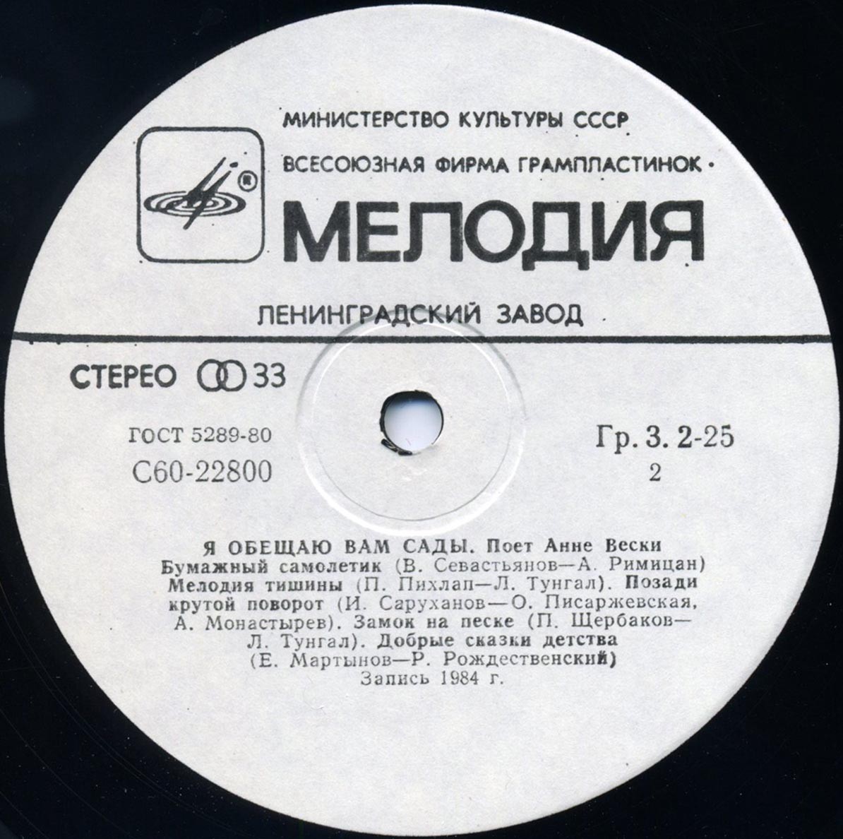 Анне Вески - Я обещаю вам сады