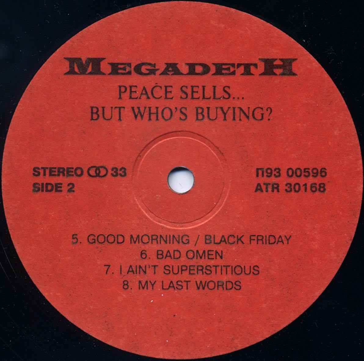 MEGADETH. Peace Sells… But Who's Buying?