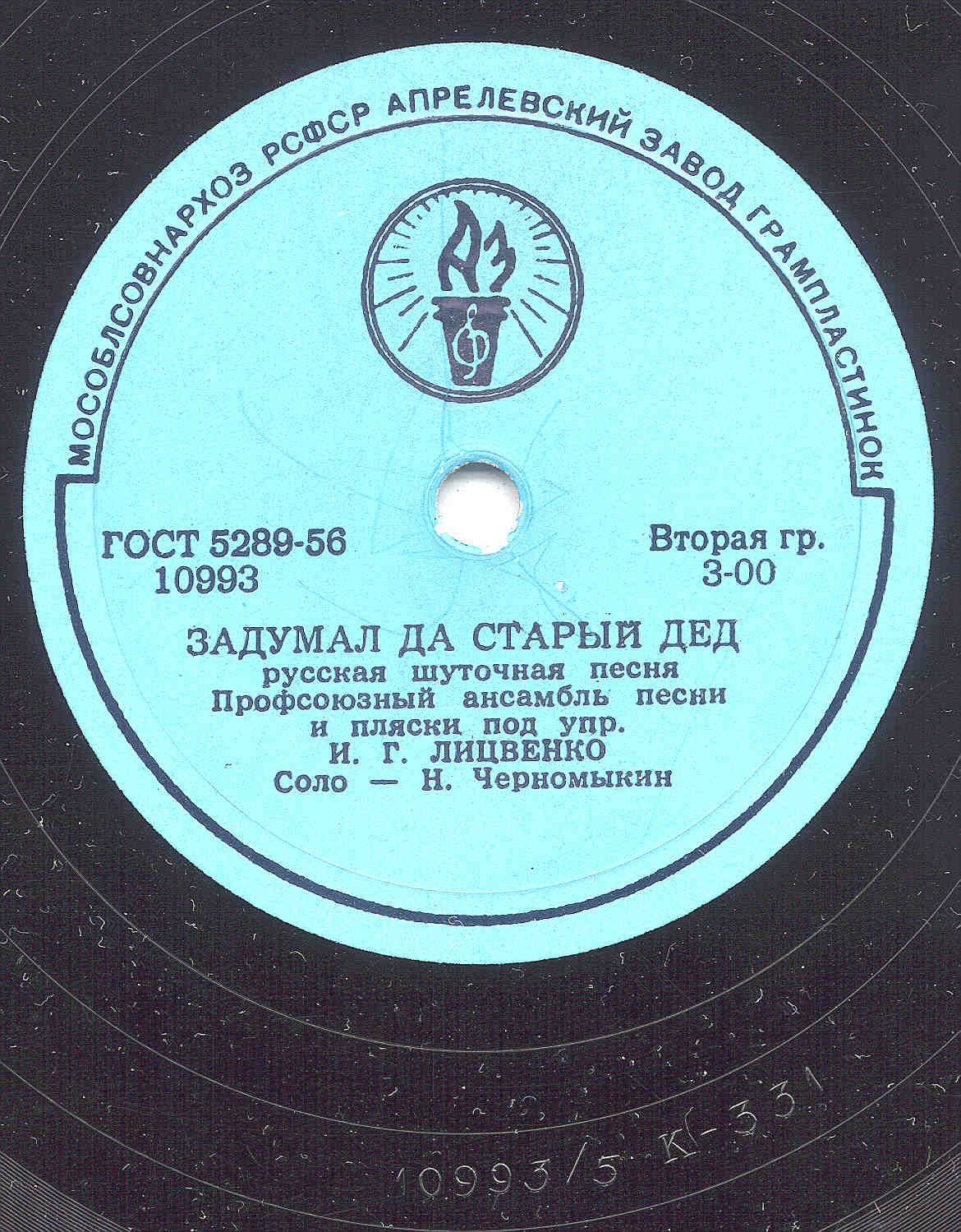 Профсоюзный ансамбль песни и пляски под упр. И. Г. Лицвенко