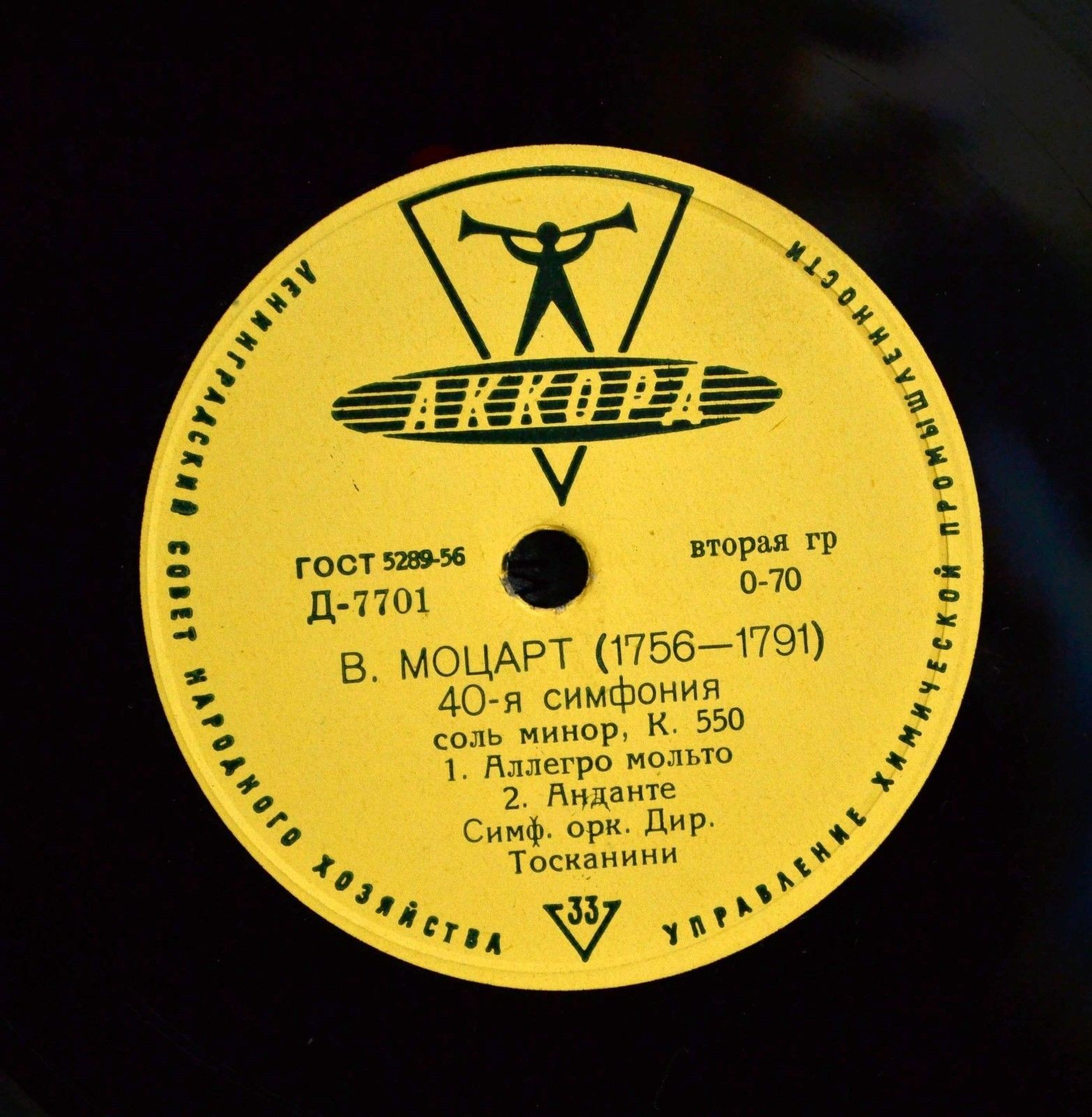 В. Моцарт: Симфония № 40 (Артуро Тосканини)