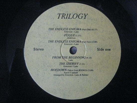 EMERSON LAKE & PALMER. Trilogy