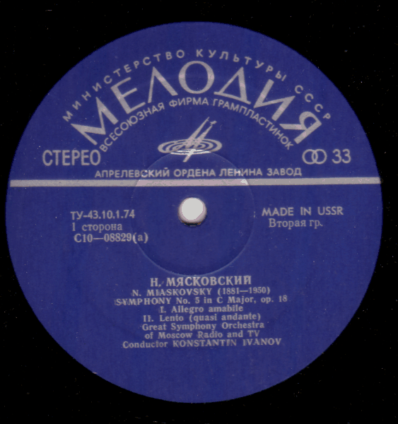 Н. Мясковский (1881-1950). Симфония № 5