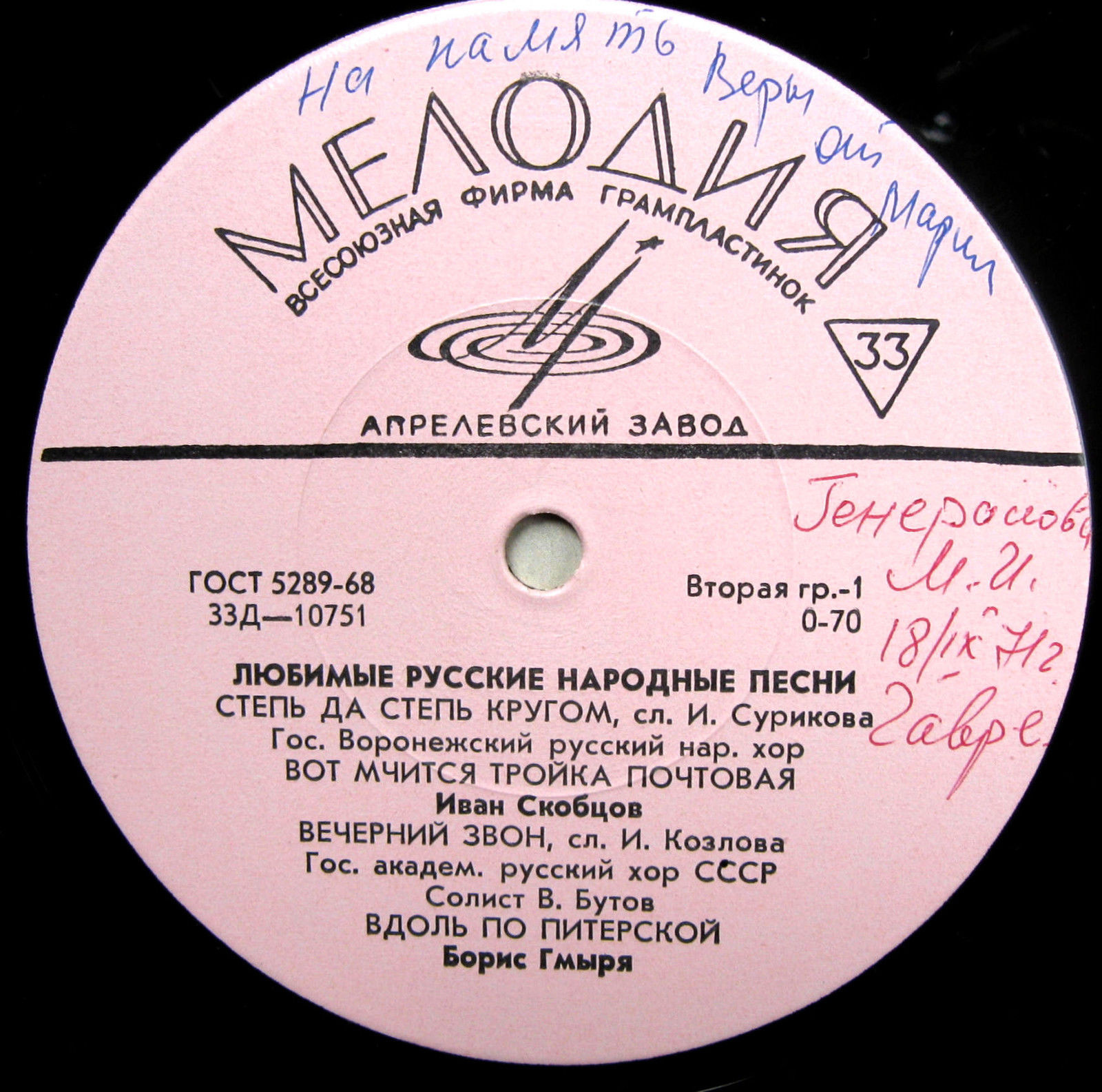 Любимые русские народные песни