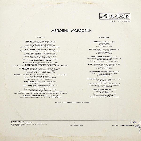 МЕЛОДИИ МОРДОВИИ.