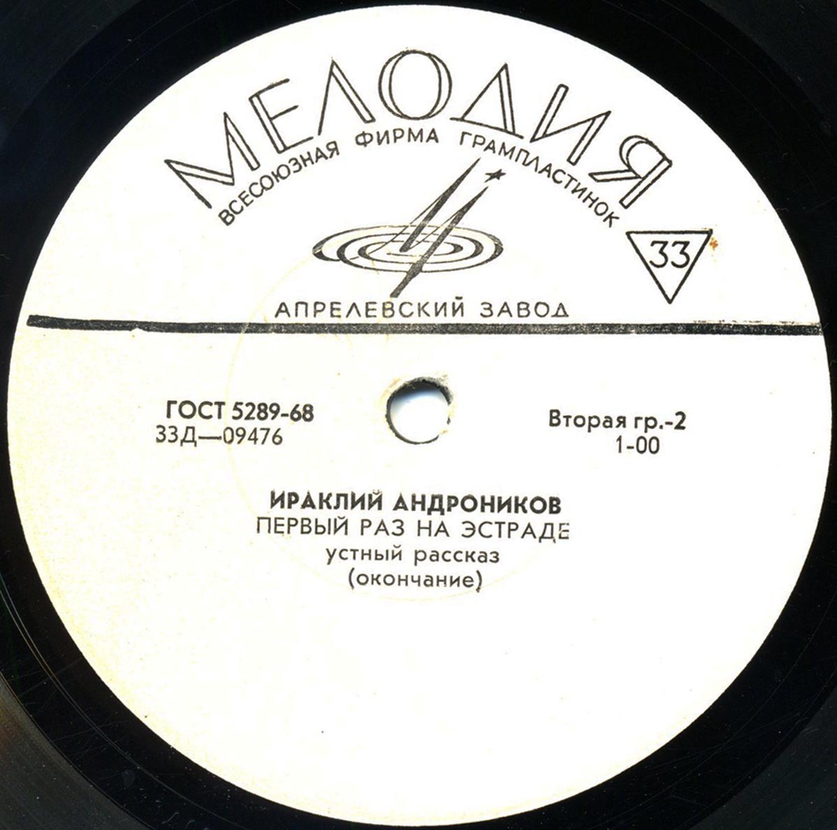 И. АНДРОНИКОВ. Первый раз на эстраде, устный рассказ. Читает автор