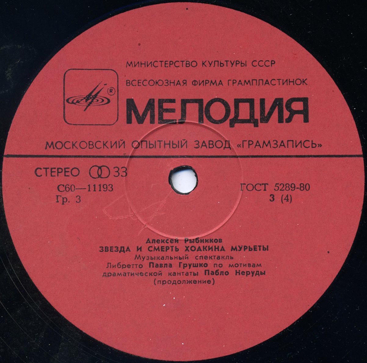 Алексей Рыбников. Звезда и смерть Хоакина Мурьеты