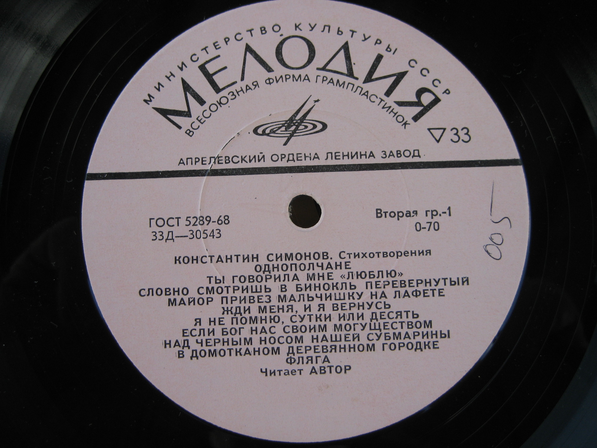 Константин СИМОНОВ. Стихотворения