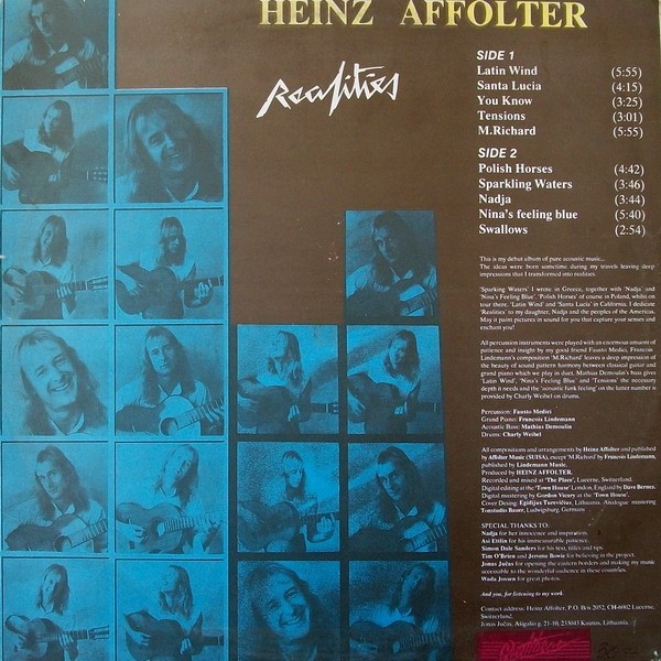 Heinz Affolter ‎— Realities