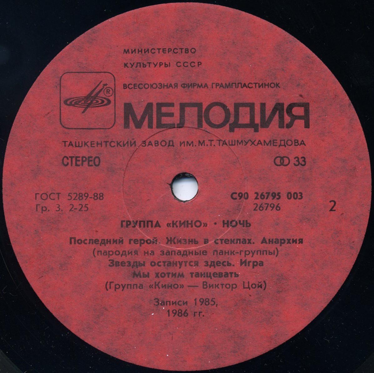 Группа "Кино" — Ночь