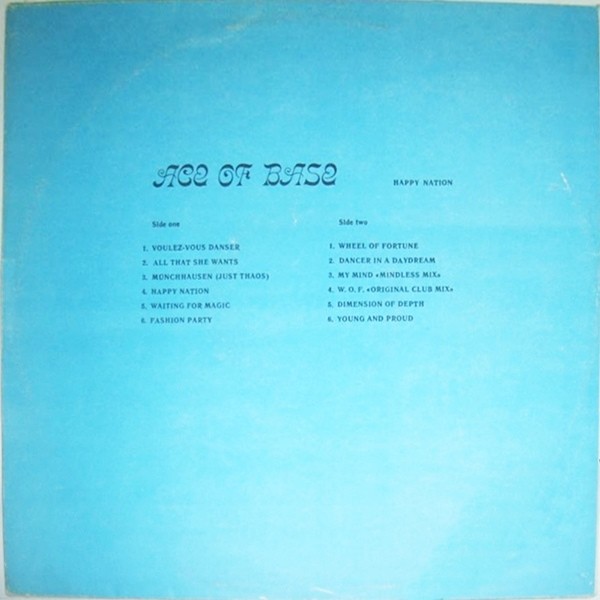 Ace Of Base. Happy Nation