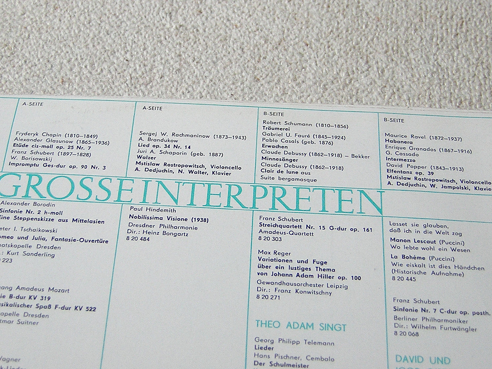 Мстислав Ростропович (виолончель)