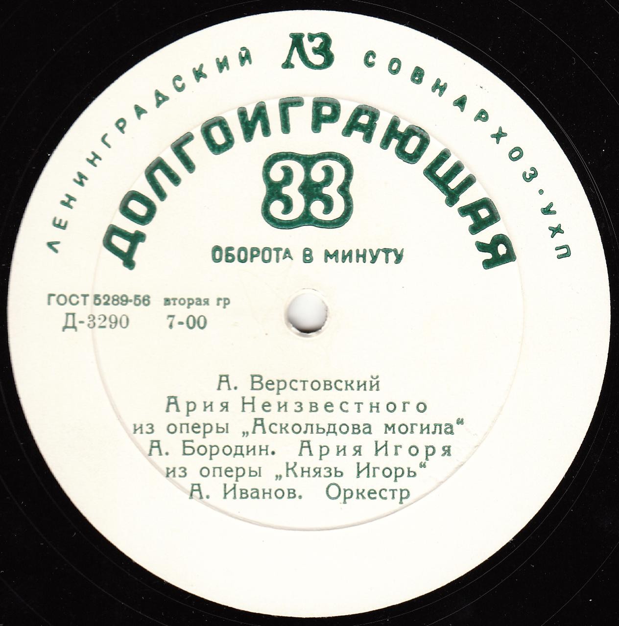 Алексей Иванов (баритон). Арии из опер