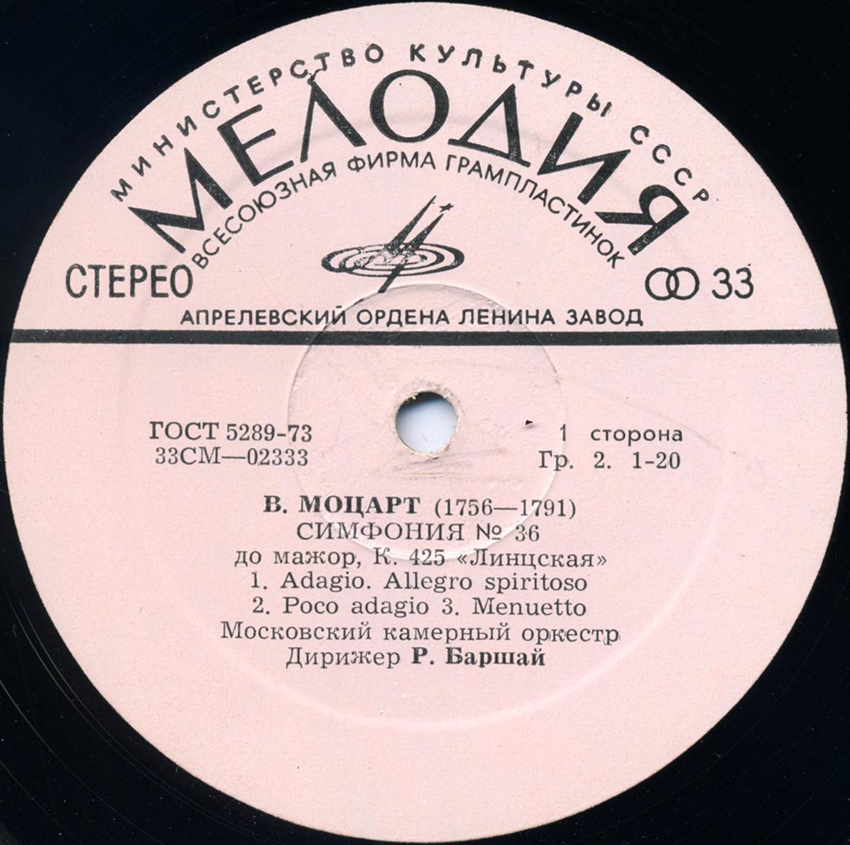 ВОЛЬФГАНГ АМАДЕЙ МОЦАРТ