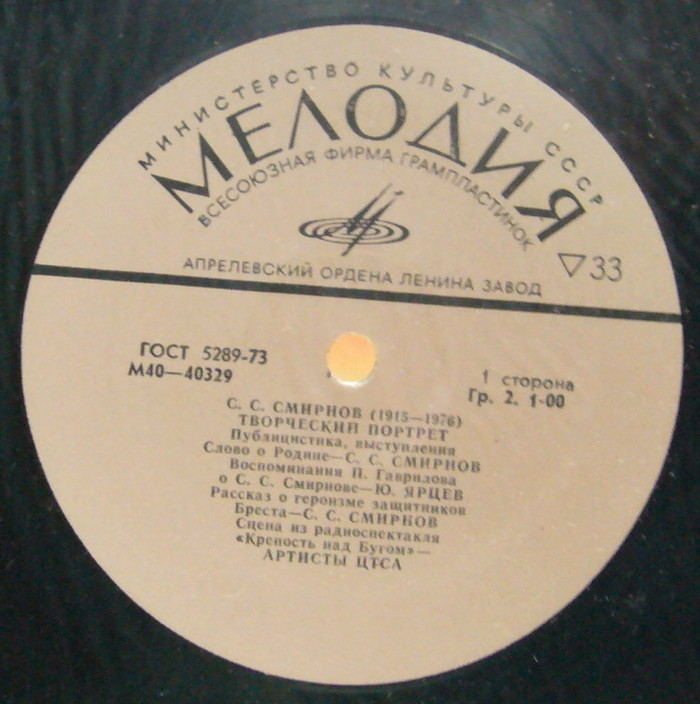 С. СМИРНОВ (1915-1976). Творческий портрет (публицистика, выступления):