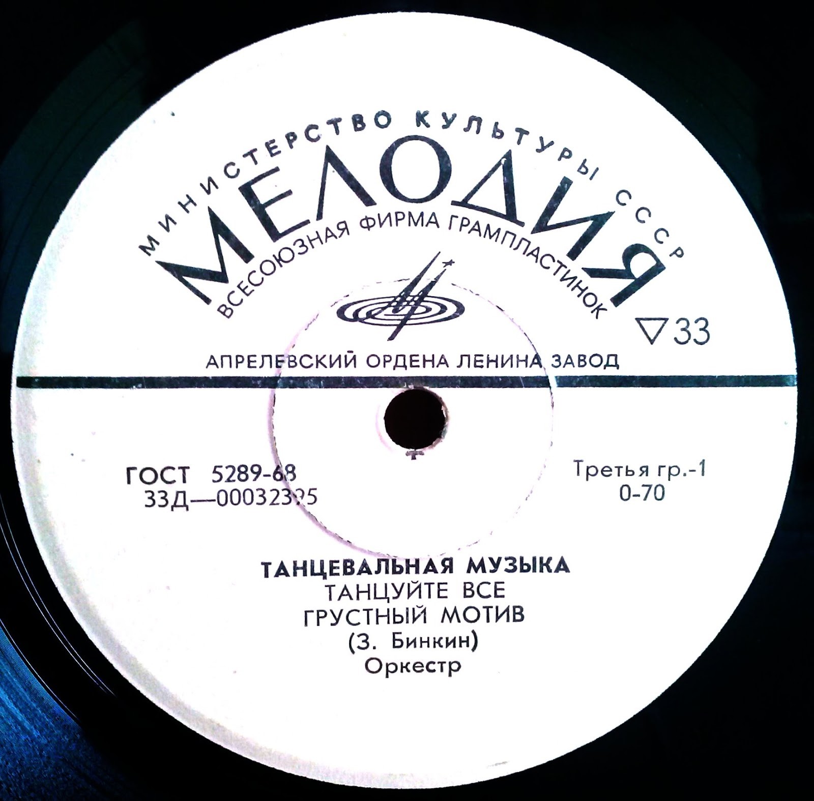 Танцевальная музыка З. БИНКИНА