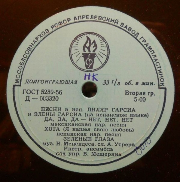 Пиляр и Элена ГАРСИА в сопр. инстр. ансамбля п/у В. Мещерина (на испанском языке)