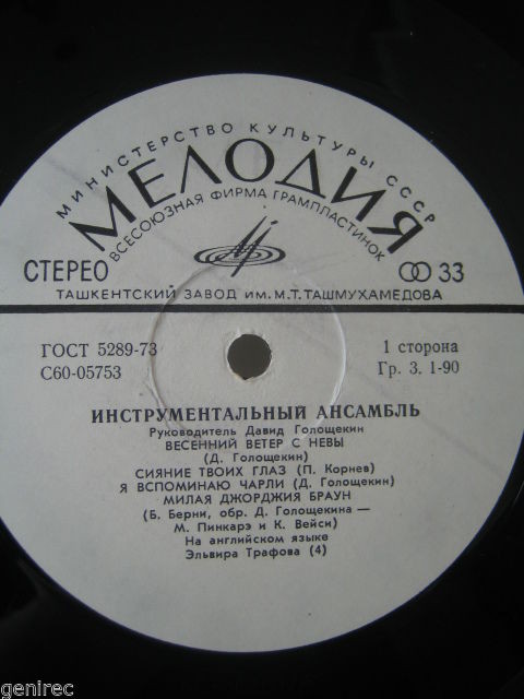 Инструментальный ансамбль под руководством Давида Голощекина