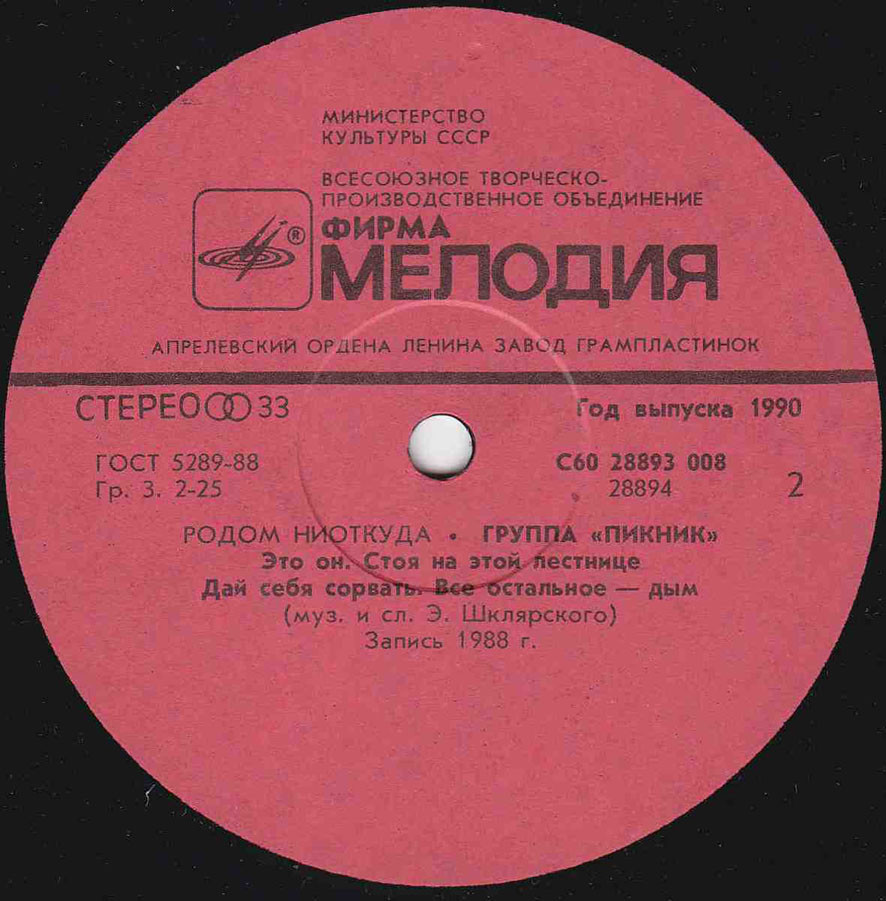Группа "ПИКНИК". Родом ниоткуда